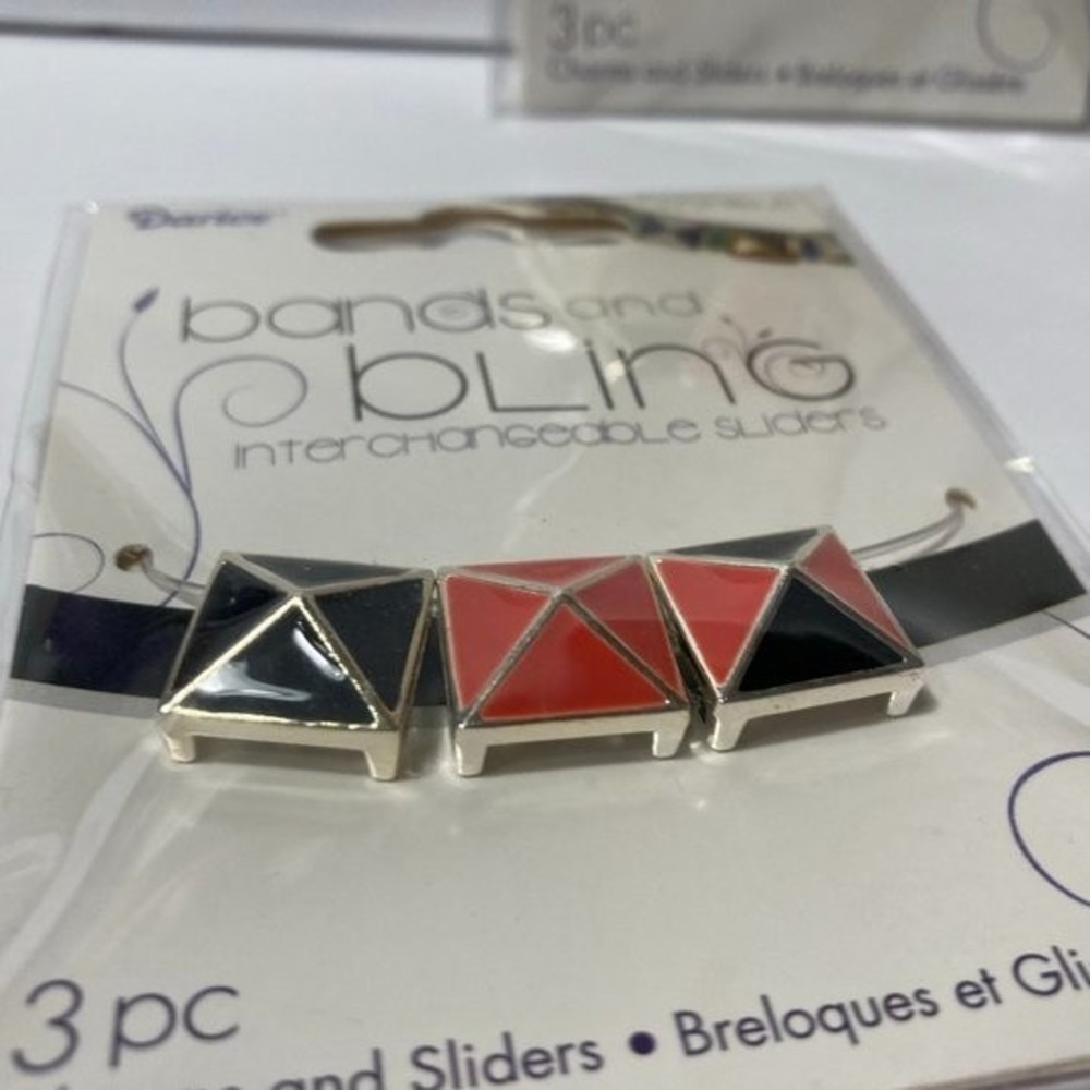 6 Darice Bands and Bling Jewelry Charm Sliders